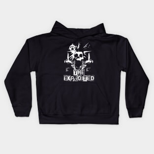 exploited skeleton punk Kids Hoodie